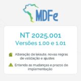 Novas regras MDFe Outubro 2025